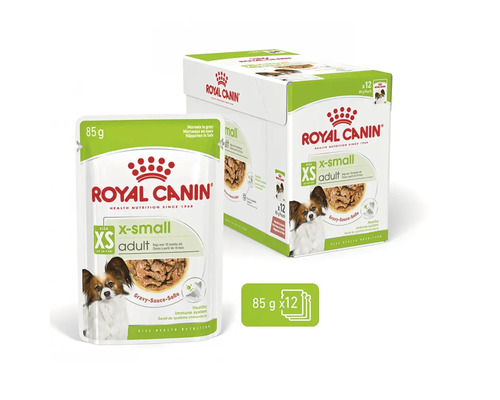 Royal Canin våtfoder för mycket små, vuxna hundar, 85 grams påse, 12-pack