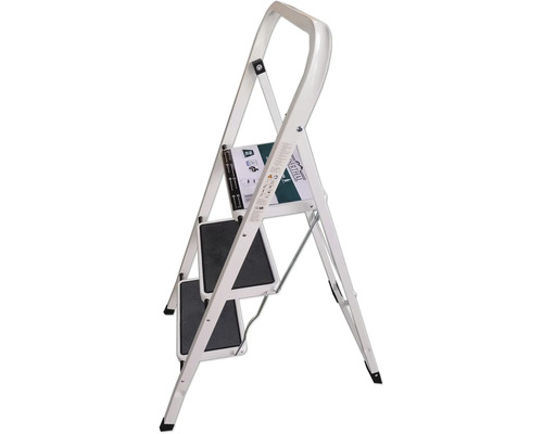 Hopfällbar pall av aluminium med två steg