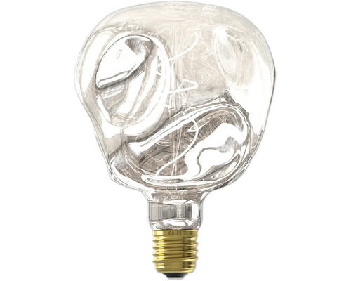 Dekorativ glödlampa med klar glaskolv och synlig glödtråd