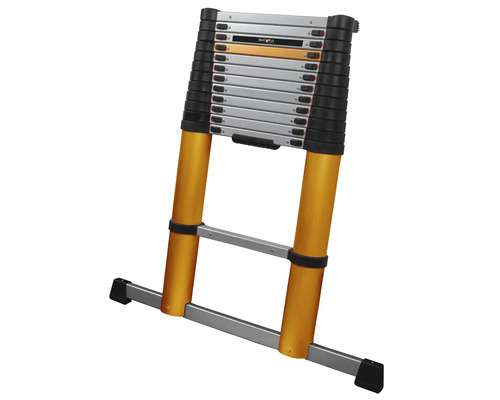 Utdragen teleskopstege i aluminium