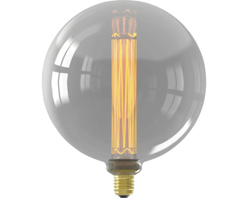 Dekorativ lampa med glödtrådsutseende i en transparent glaskolv
