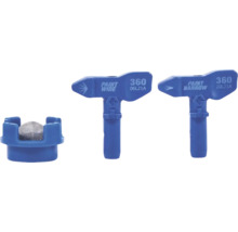 Färgmunstycken för färgsprutpistoler, bred och smal version