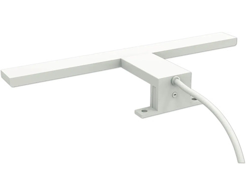 Vit LED-armatur med kabel