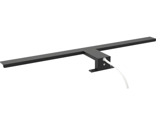 Svart påbyggnadslampa med kabel