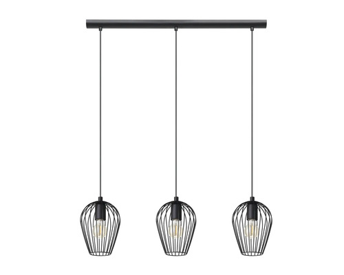 Pendellampa med tre lampor och burdesign