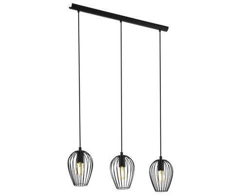 Pendellampa med tre droppformade lampskärmar