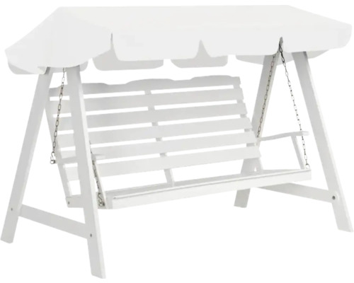 Trädgårdsgunga med tak och kedjeupphängning