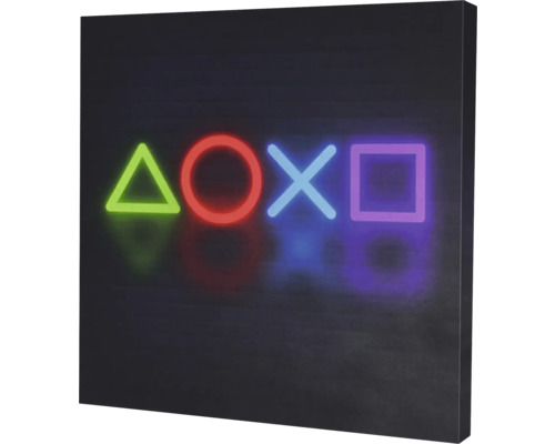 Canvastavla Gamer neon 50x50cm