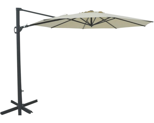 Parasoll med sidohängd arm och fot