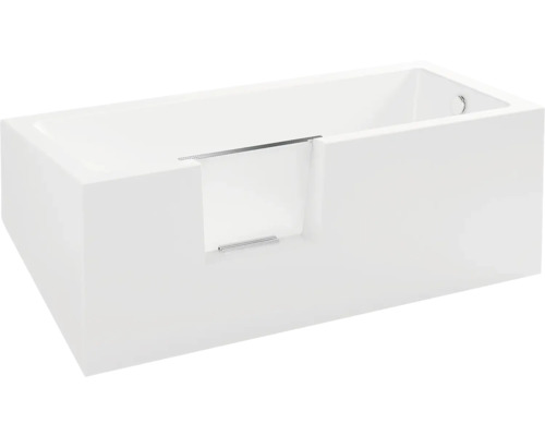 Rektangulärt badkar med integrerad badkarsdörr