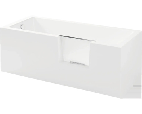 Rektangulärt badkar med raka paneler
