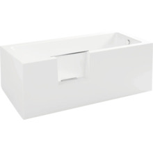 Rektangulärt badkar med badkarsdörr för barriärfri åtkomst