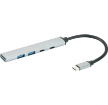 USB-C-hubb med USB-A- och USB-C-portar