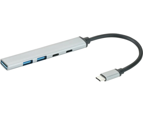 USB-C adapter BLEIL HUB5in1 USB-C-hubb med USB-A- och USB-C-portar