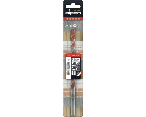Alpen Profi Multicut universalborr, diameter 10 millimeter