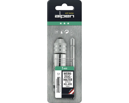 Alpen verktygshållare med spak M3-M10 storlek 1