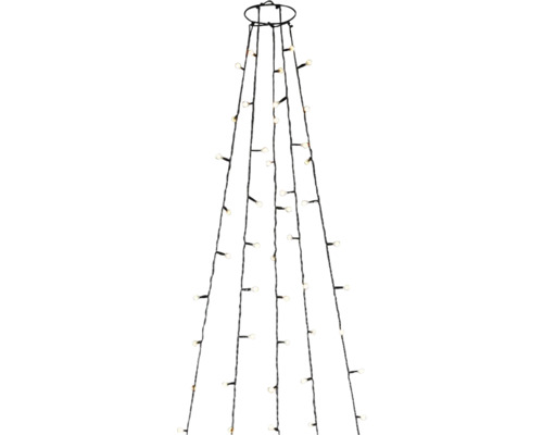 Julgransslinga KONSTSMIDE 40x5 bärnstensfärgade cherry LED ring Ø11cm