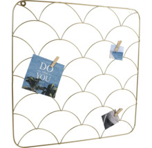 Metallmemotavla med böjd design och foton