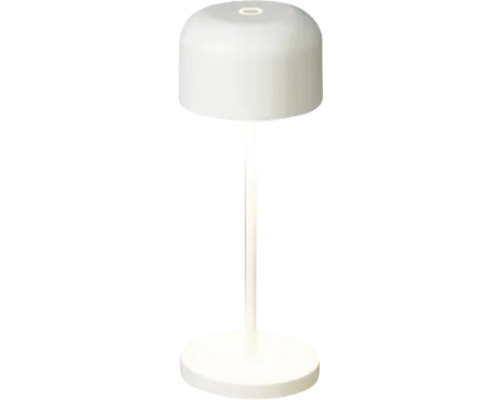 Bordslampa KONSTSMIDE Lille mini uppladdningsbar USB 2200/2700K 10-100lm Vit Vit LED-bordslampa