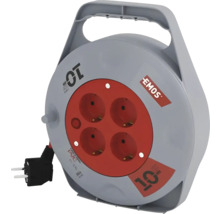 PVC-kabelvinda EMOS 4x230V, 10m