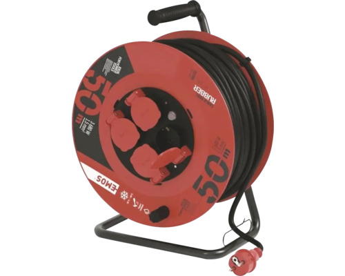 Gummikabelvinda EMOS 4x230V, 50m