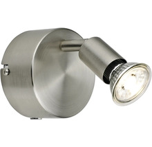Vägglampa av metall med justerbar spot