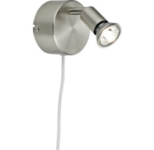 Vägglampa av metall med kabel