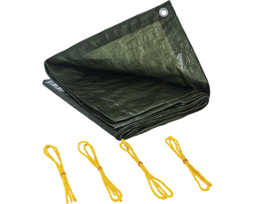 Presenning med fästlinor