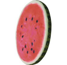 Skivad vattenmelon med kärnor