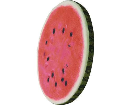 Skivad vattenmelon med kärnor
