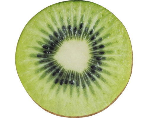 En skiva kiwi med frön