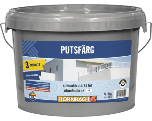 Hink med fasadfärg, silikonförstärkt för utomhusbruk