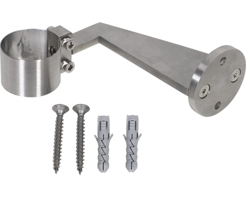 Rostfri räckeshållare med skruvar och pluggar