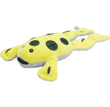 Gul Axolotl plyschleksak med mörka accenter