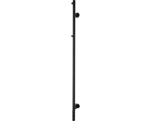 Handdukstork TVS Eldo 1 elektrisk med timer mattsvart 6x140 cm 30 W IP44