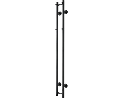 Handdukstork TVS Eldo 2 elektrisk med timer mattsvart 13,5x140 cm 70 W IP44 Duschstångsset av metall