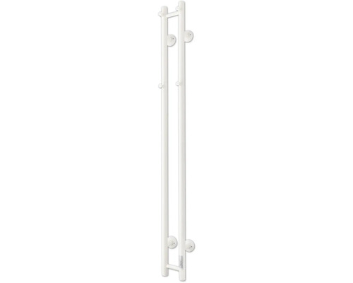 Handdukstork TVS Eldo 2 elektrisk med timer vit blank 13,5x140 cm 70 W IP44 Handdukshängare för väggmontering