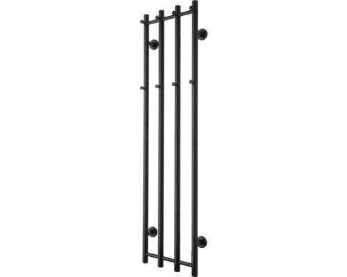 Handdukstork TVS Eldo 4 elektrisk med timer mattsvart 34,5x140 cm 140 W IP44