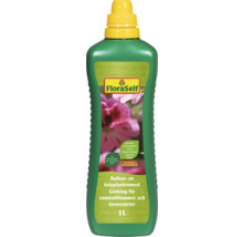FloraSelf gödning för balkong- och krukväxter för sommarblommor och terrassväxter, 1 liter