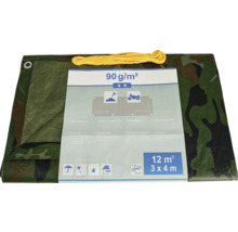 Vävpresenning militärgrön 90g/m² 3x4m