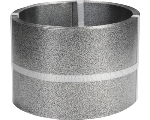 Rabattkant FLORAWORLD hamrad 0,5mm 10m x 15cm stål Tätningsband på rulle