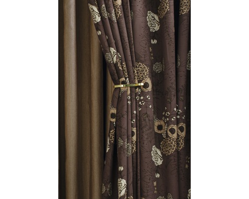 Dekorativa sjalar med blommönster och gardinband