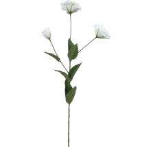 Konstgjord lisianthusblomma med blad