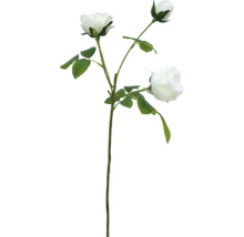 Konstgjord ros med blommor och blad