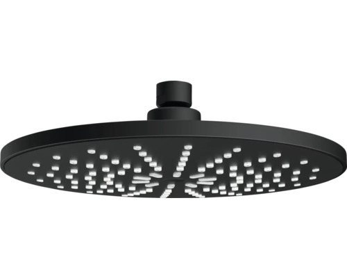 Svart runt duschhuvud