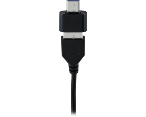 USB-kabel med USB-A och USB-C anslutning