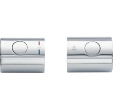 Termostatblandare för temperaturinställning och vattenflödesreglering