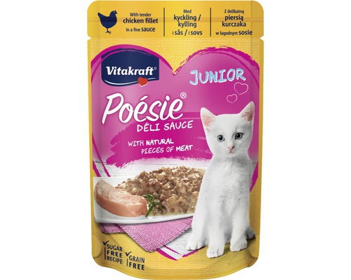 Kattmat VITAKRAFT Poésie Déli Sauce chicken Junior 85g