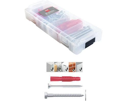 Universalplugg TOX L-Boxx Micro Allround TRI 6/10 + S TOX L-BOXX Micro universalplugg med skruvar
