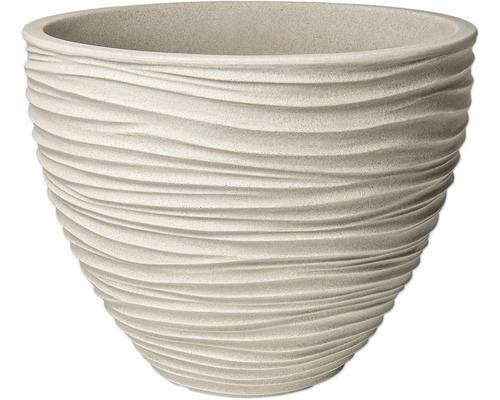 Blomkruka Sylt plast Ø40x31cm creme